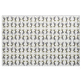 Flying Grey Cockatiel Parrots Fabric. Stof (Fat Quarter)