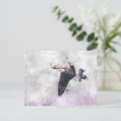 Flying Greylag Goose Briefkaart (Staand voorkant)