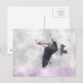 Flying Greylag Goose Briefkaart (Voorkant / Achterkant)