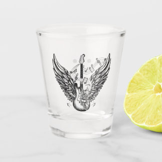 Flying Guitar Shot Glass Shot Glas