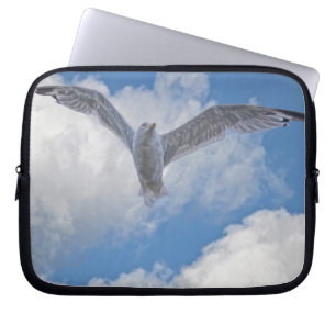 Flying Gull Bird Wildlife Birdlover Gift Laptop Sleeve