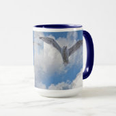 Flying Gull & Clouds Wildlife Birdlover Gift Mok (Voorkant rechts)