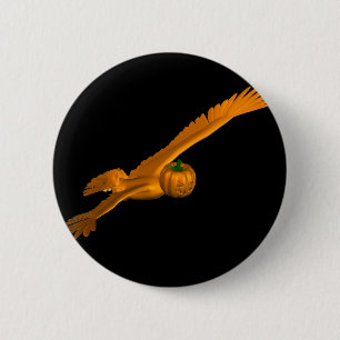 Flying Halloween Eagle Ronde Button 5,7 Cm