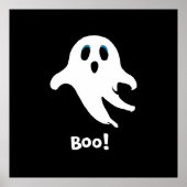 Flying Halloween Ghost Poster (Voorkant)