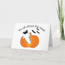 Flying Halloween Pug Ghost Funny Gezegde Pumpkin