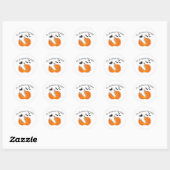 Flying Halloween Pug Ghost Funny Gezegde Pumpkin Ronde Sticker (Vel)