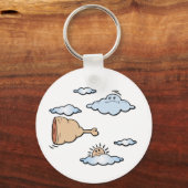 Flying Ham Bone Sleutelhanger (Voorkant)