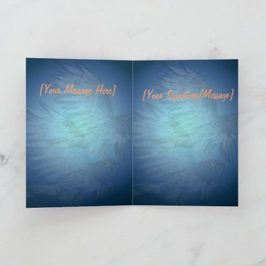 Flying Hawk Dreamcatcher Card Kaart (Binnen)