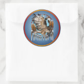 Flying Hawk Dreamcatcher Sticker (Tas)