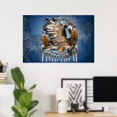 Flying Hawk Dreamweaver Print (Thuiskantoor)