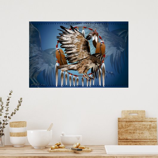 Flying Hawk Dreamweaver Print (Keuken)