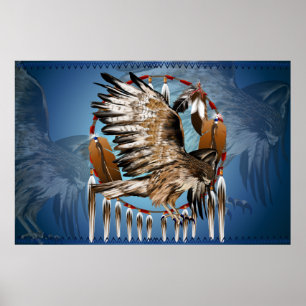 Flying Hawk Dreamweaver Print