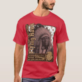 Flying Hawk Oglala Lakota Warrior T-shirt (Voorkant)