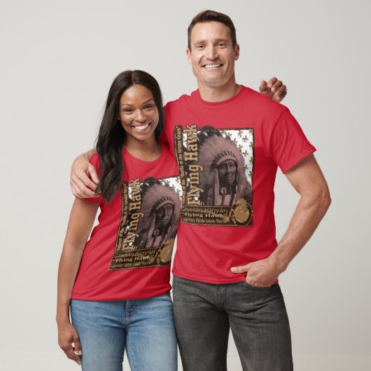 Flying Hawk Oglala Lakota Warrior T-shirt (Unisex)