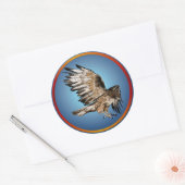 Flying Hawk Sticker (Envelop)
