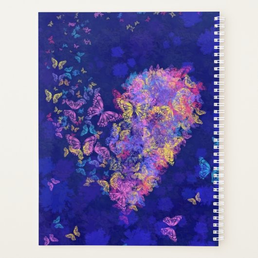 Flying Heart Butterflies Planner (Achterkant)