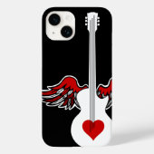 Flying Heart Guitar Hoesje-Mate iPhone Case (Achterkant)