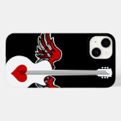 Flying Heart Guitar Hoesje-Mate iPhone Case (Achterkant (horizontaal))