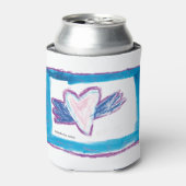 Flying Heart - Kinder kunst voor CHOC Blikjeskoeler (Blikje Voorkant)
