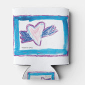 Flying Heart - Kinder kunst voor CHOC Blikjeskoeler (Achterkant)