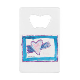 Flying Heart - Kinder kunst voor CHOC Creditkaart Flessenopener