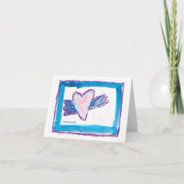 Flying Heart - Kinder kunst voor CHOC Kaart