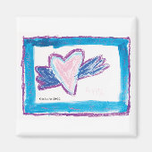 Flying Heart - Kinder kunst voor CHOC Magneet (Voorkant)