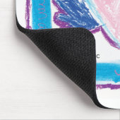 Flying Heart - Kinder kunst voor CHOC Muismat (Hoek)