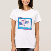 Flying Heart - Kinder kunst voor CHOC T-shirt (Voorkant)
