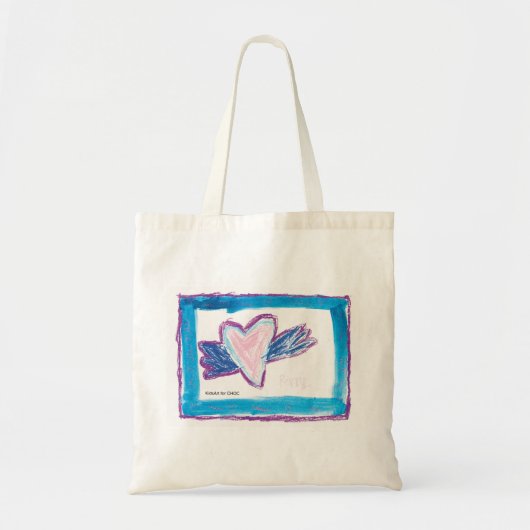 Flying Heart - Kinder kunst voor CHOC Tote Bag (Voorkant)