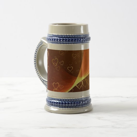 Flying Hearts 22 oz Stein Bierpul (Voorkant links)