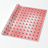 Flying Hearts Tilt Cadeaupapier (Uitgerold)