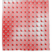 Flying Hearts Tilt Douchegordijn (Voorkant)