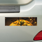 Flying hech Harvest Moon Bats Halloween Gifts Bumpersticker (Op auto)