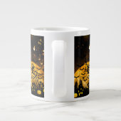 Flying hech Harvest Moon Bats Halloween Gifts Grote Koffiekop (Achterkant)