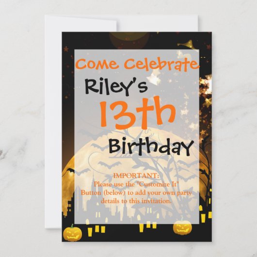 Flying hech Harvest Moon Bats Halloween Gifts Kaart (Voorkant)