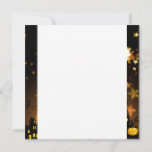 Flying hech Harvest Moon Bats Halloween Gifts Kaart (Achterkant)