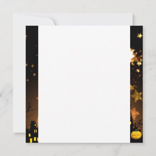 Flying hech Harvest Moon Bats Halloween Gifts Kaart (Achterkant)