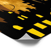 Flying hech Harvest Moon Bats Halloween Gifts Poster (Hoek)