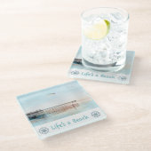 Flying High at Low Tide Glazen Onderzetter (Schuin)