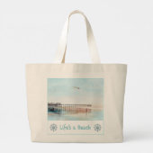 Flying High at Low Tide Tote Bag (Achterkant)