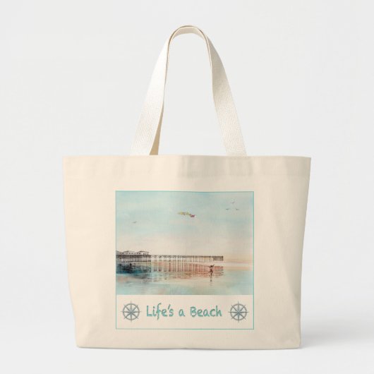 Flying High at Low Tide Tote Bag (Voorkant)