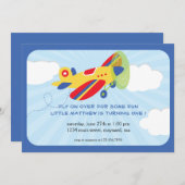 Flying High Birthday Invitation Kaart (Voorkant / Achterkant)