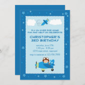 Flying High Birthday Invitation Kaart (Voorkant / Achterkant)