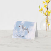 Flying High - Blank Sympathy Card Kaart (Gele Bloem)