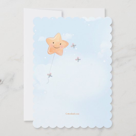 Flying High Whimsical Party Kaart (Achterkant)