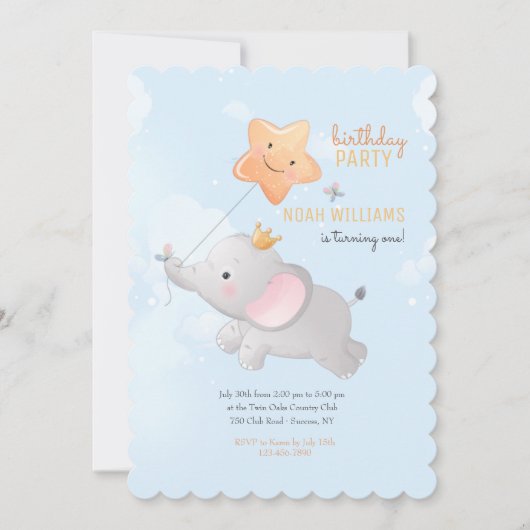 Flying High Whimsical Party Kaart (Voorkant)