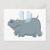 Flying Hippo Briefkaart (Voorkant)