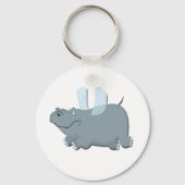 Flying Hippo Sleutelhanger (Voorkant)
