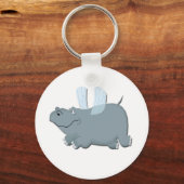 Flying Hippo Sleutelhanger (Voorkant)